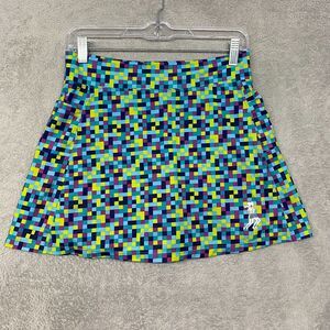 Running Skirts Womens 28 Blue Pixel Skort Shorts Pickleball Tennis Golf Size 2